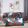 Anime Yu Gi Oh Card  Blankets Flannel All Season  Multi-function Super Warm Throw Blanket for Bedding Office Quilt