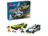 LEGO City 60415 Toy Constructor Set Police Car and Muscle Car Chase Green/White/Blue