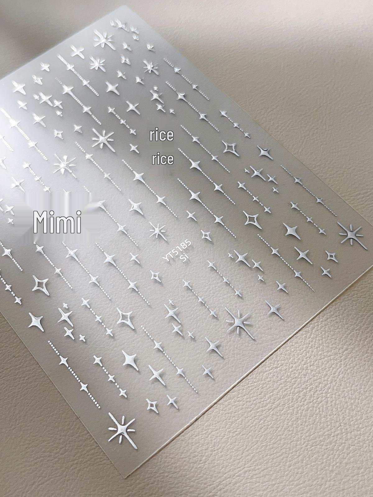 Gold Silver Starburst Nail Art Stickers: Simple, Sweet DIY Stars