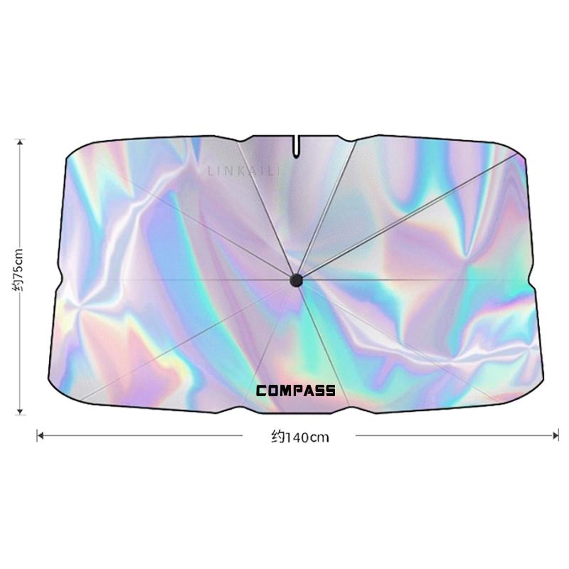 JOT2 Suitable for Jeep Cherokee Compass LIMITED Renegade Wrangler car front windshield new laser sunshade car sunshade accessories