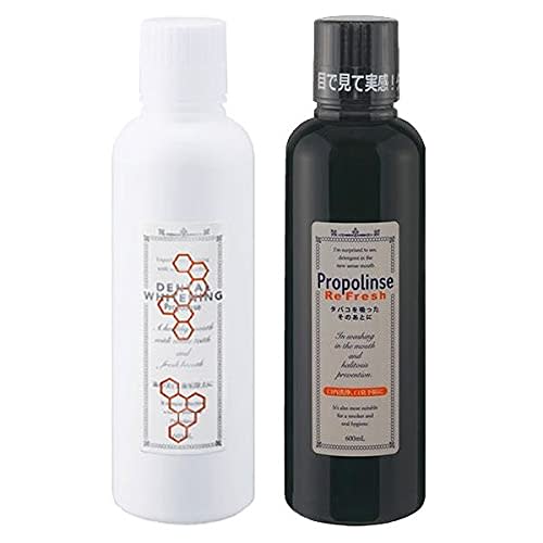 Propolinse Dental Whitening 600ml & Refresh (Mouthwash) 600ml (1 bottle each)