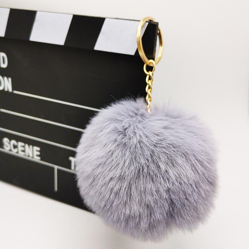 Rabbit Plush ball Pendant 8CM Ladies luggage Plush Keychain Pendant Bag Accessories Gifts