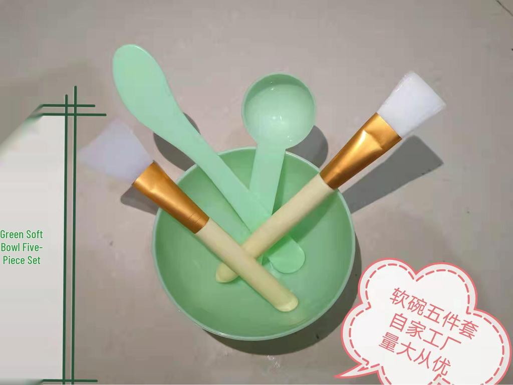 Goddess Facial Kit: Premium Mixing Bowl, Spoon & Brush for Traditional Chinese Medicine Masks