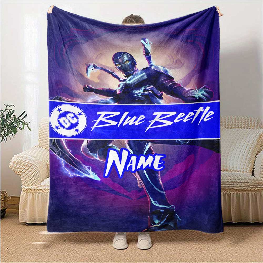 Warner Bros. Works (14) Customize Text Blanket Multi-purpose Personalized Blanket Durable Comfort Great for Chair Bedding Sofa Living Room