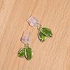 1pc Creative Green Leaf Shaped Dust Plug Compatible with iPhone/Type-C Charging Port & Data Port