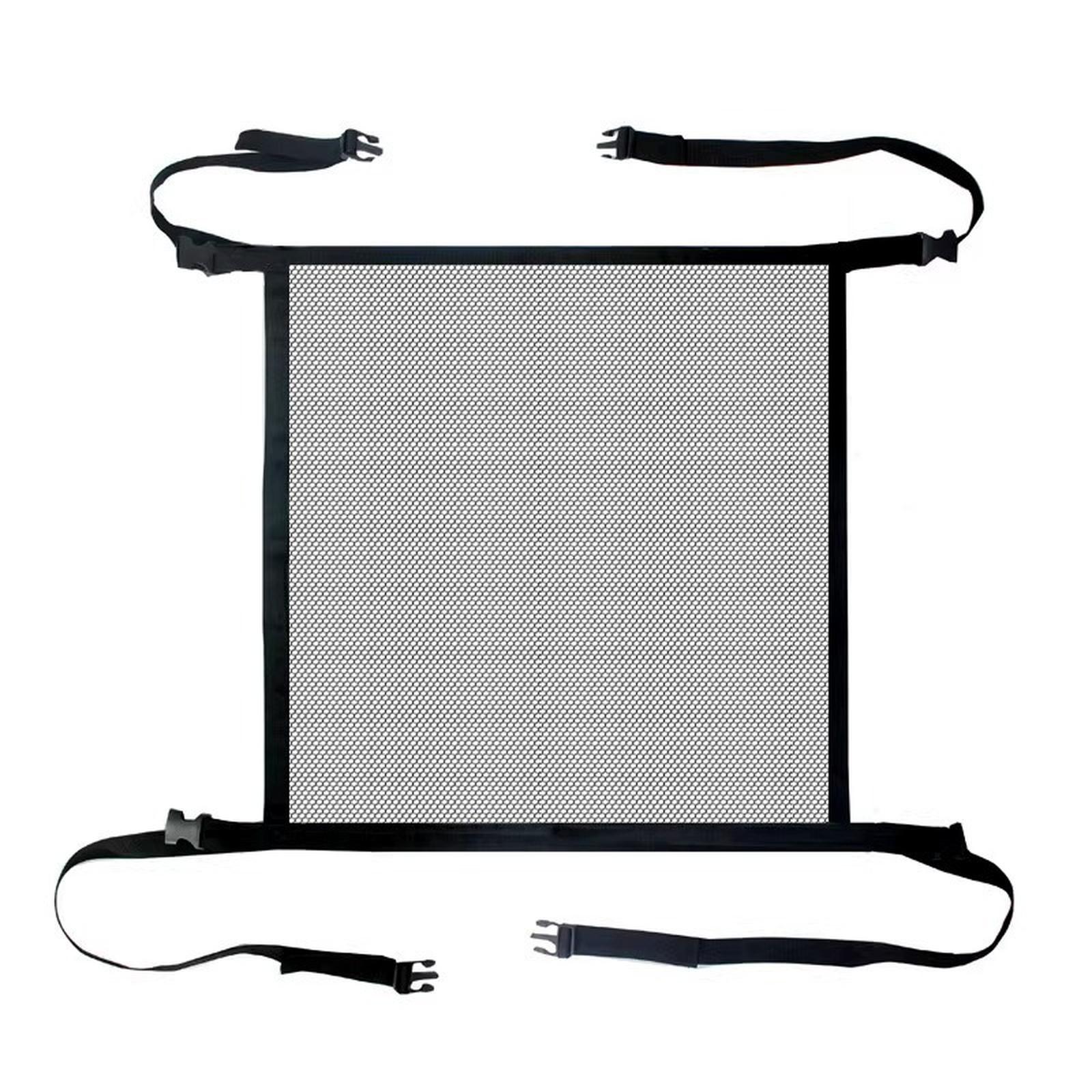 

Car Pet Barrier Mesh Net Adjustable Safety Divider for Vehicle Back Seat Protection and Passenger Safety Preventing Pet Movement During Driving one size чёрный