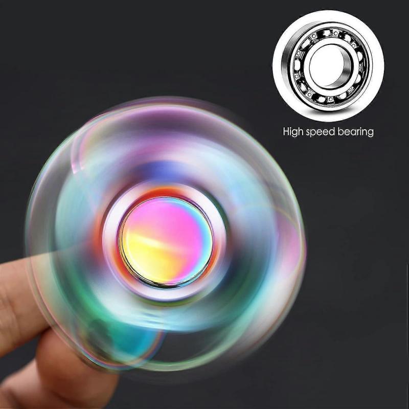 Fidget Spinner Toy, Stainless Steel Bearing, High Speed Spins, Metal Hand Spinner