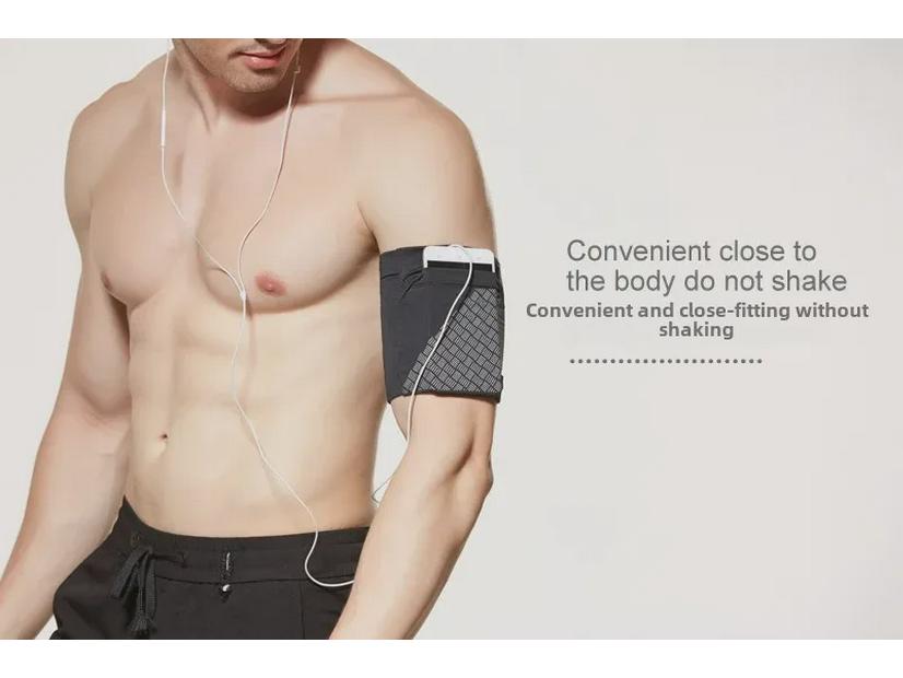 Reflective Fitness Arm Bag - Unisex Elastic Sports Sleeve for Running & Small Essentials