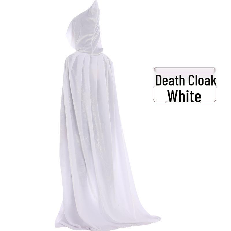 Pelerină de Halloween din catifea pentru copii și adulți - Pelerină costum cosplay de vrăjitoare sau secerător