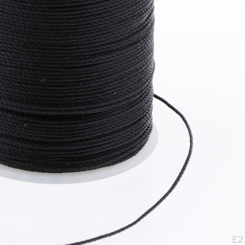 6 0.55mm Leather Waxed Thread Polyester Cord String for DIY Stitching