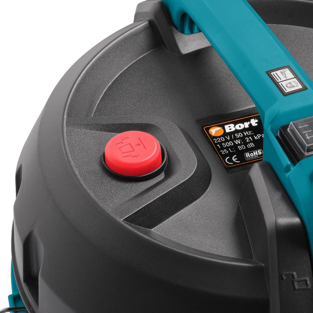 Vacuum Cleaner For Dry And Wet Cleaning Bort Bss-1525 Black