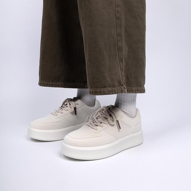 Global platform white shoes men's ZHQ-HY671 spring men's shoes versatile casual men's shoes heightening board shoes