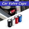 Car Wheel Stem Cover Tyre Valve Caps for Skoda Yeti Superb Kodiak Fabia 2 Octavia 2 A7 Tour RS A5 Karoq Kamiq Auto Accessories