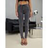 High Waist Tight Elastic Hip-wrapped Denim Pants Female Students Slim Versatile and Thin High Pants Trend
