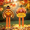 Dankzijviering Hangdecoratie met Kalkoen Uitschuifbare Armen en Benen voor Herfstfeest
