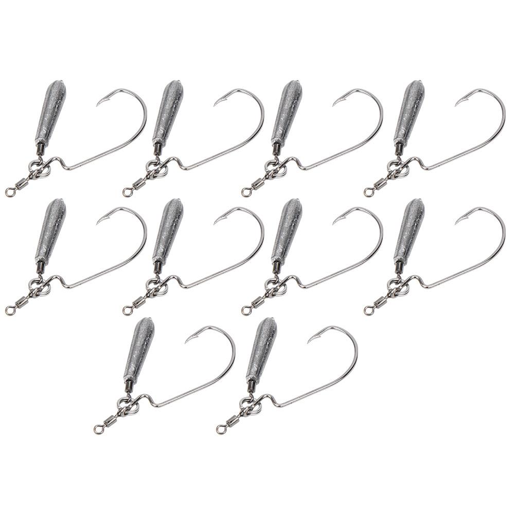 2Bag Weight HighCarbon Steel Crank Hook Lure Bait Counterweight Fishing Accessory