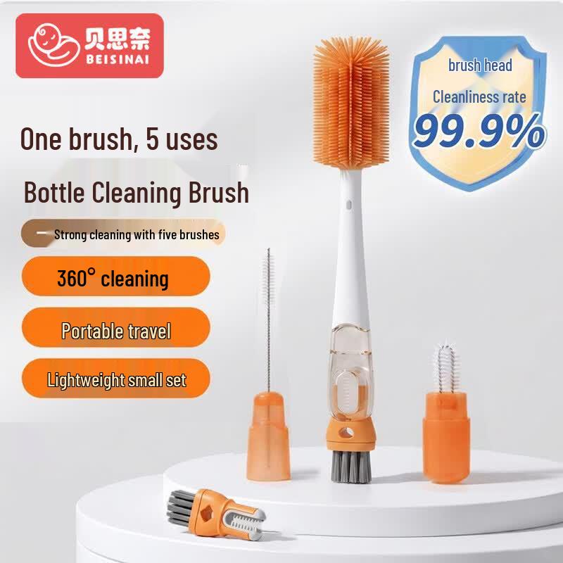 Beisnai Baby Bottle & Cup Cleaning Brush Sets