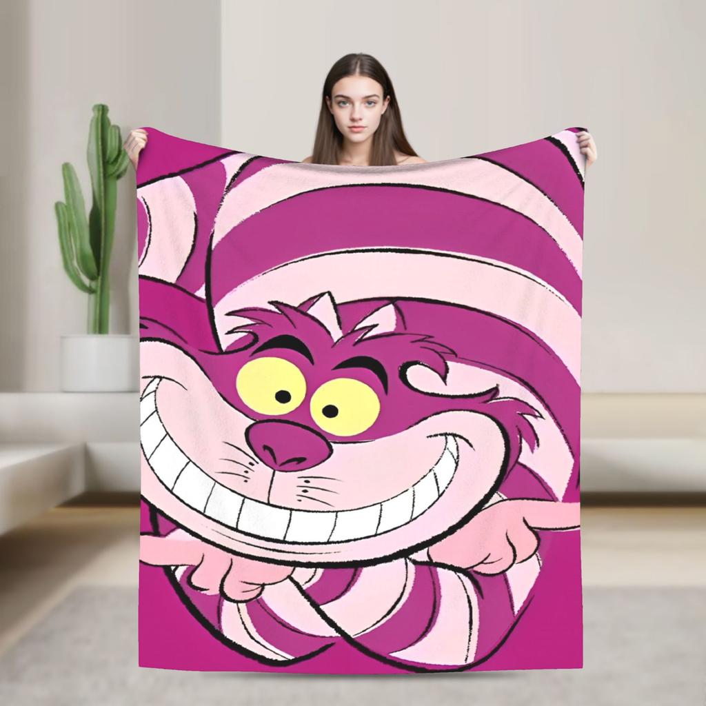 Cartoon Alice in Wonderland  Blankets  Flannel Awesome Warm Throw Blankets for Bed Sofa Autumn/Winter