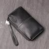 Pochette e Portafoglio Lungo Unisex in Vera Pelle - Porta Telefono in Morbida Pelle di Mucca