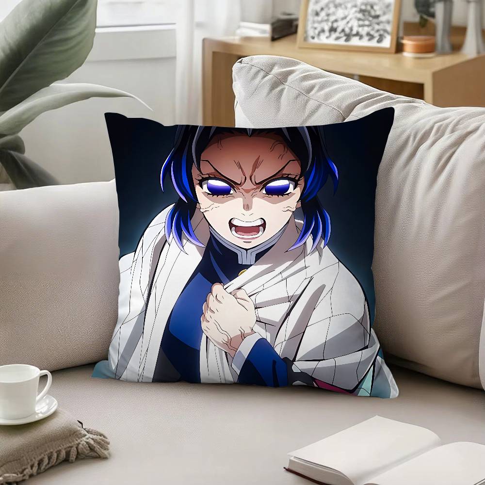

Cute K-Kocho Shinobu Pillow Case Cushion Cover Soft Cute Throw Pillow Case For Car Sofa Pillowcase Polyester With Zipper 16x16Inch