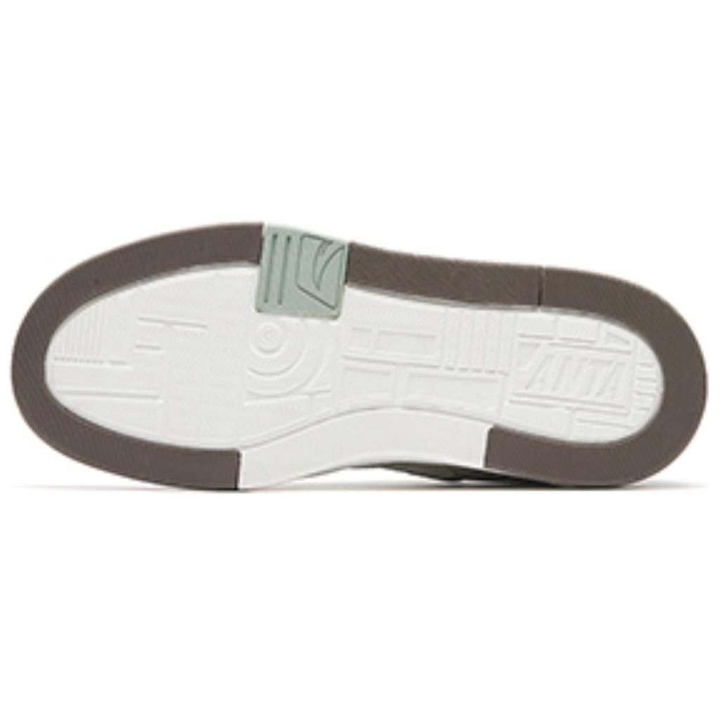 Anta Street Wan Lite Trendy Casual Durable Balance Low-Top Skate Shoes Women Sneaker White Beige Green 122438052-12