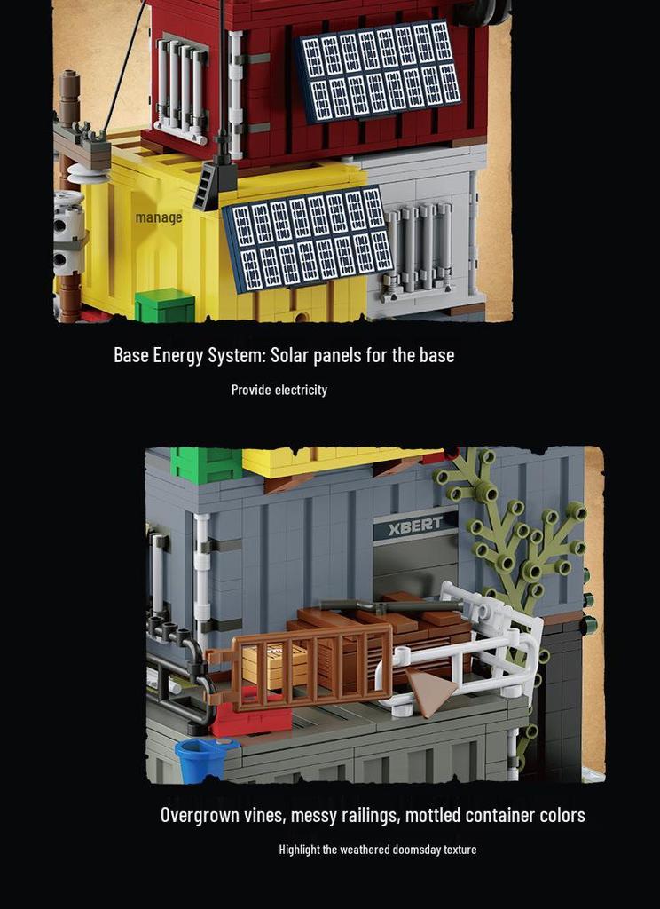 Jie Xing Doomsday Survival Base Building Blocks - Educational Toy Model for Children