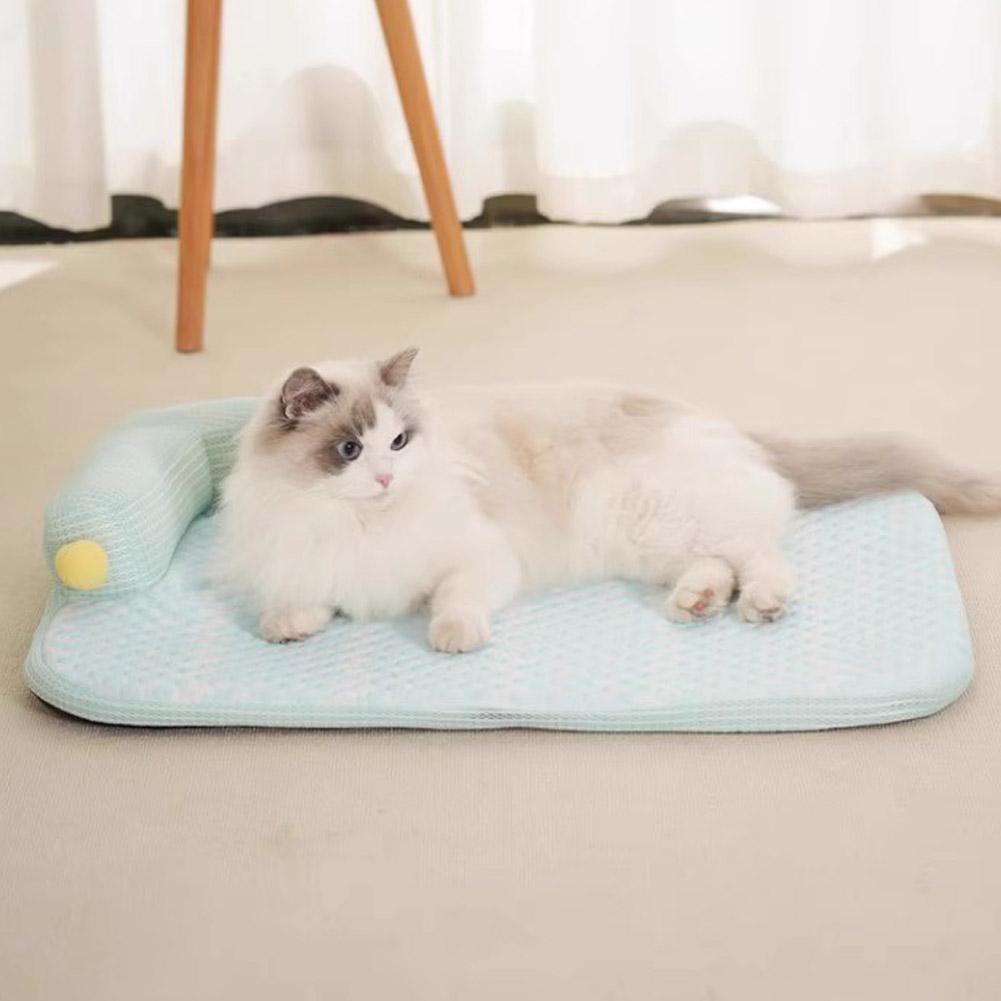 Breathable Cooling Pet Sleep Mats Soft Smooth Anti-slip Summer Dog Beds Removable Comfortable Pet Cool Bed Nest