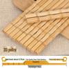 Traditional Unpainted Bamboo Chopsticks - Old Model, Thick Head Design