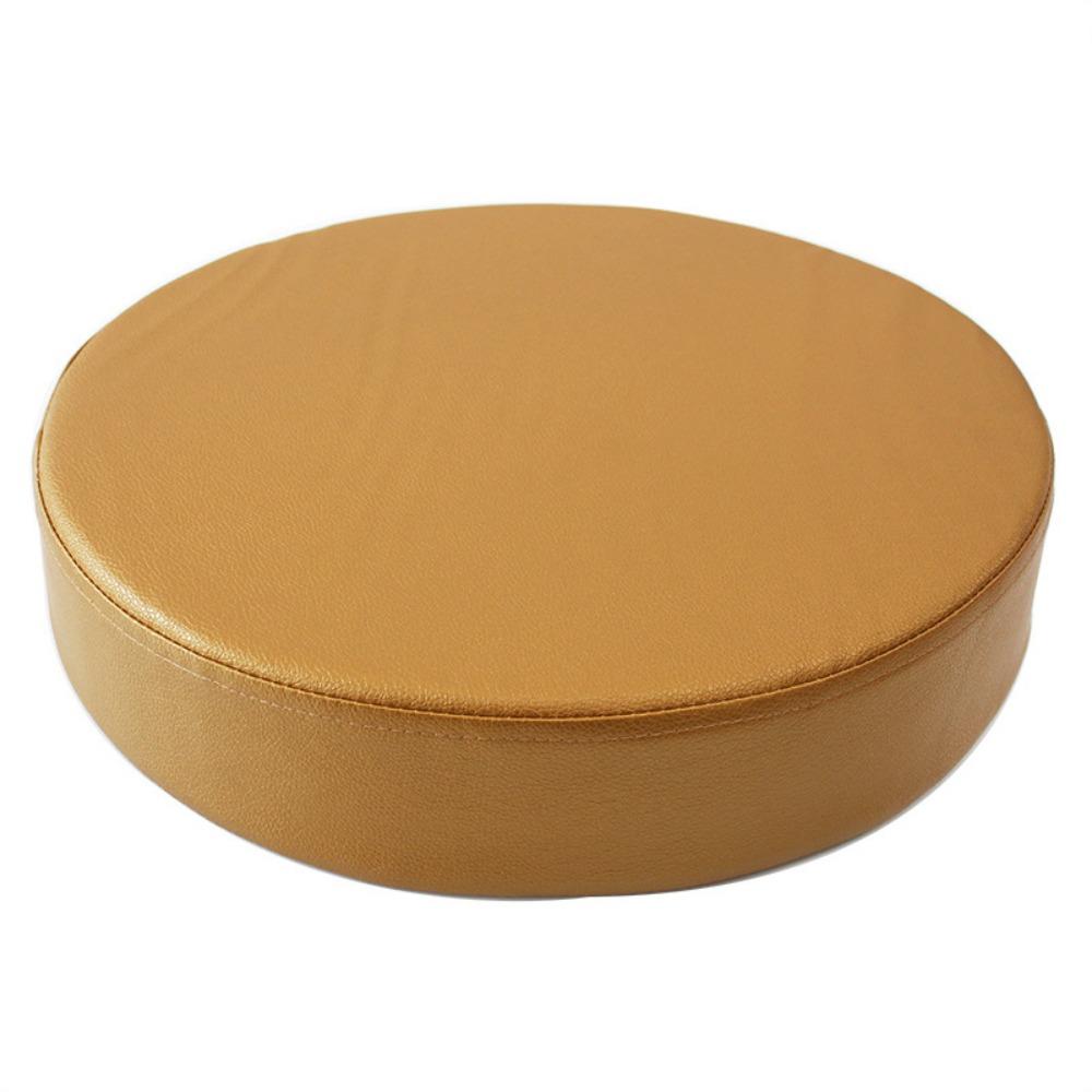 Soft Leather Round Cushion Thicken Window Pillow Practical Upholstered Cushion  Reading