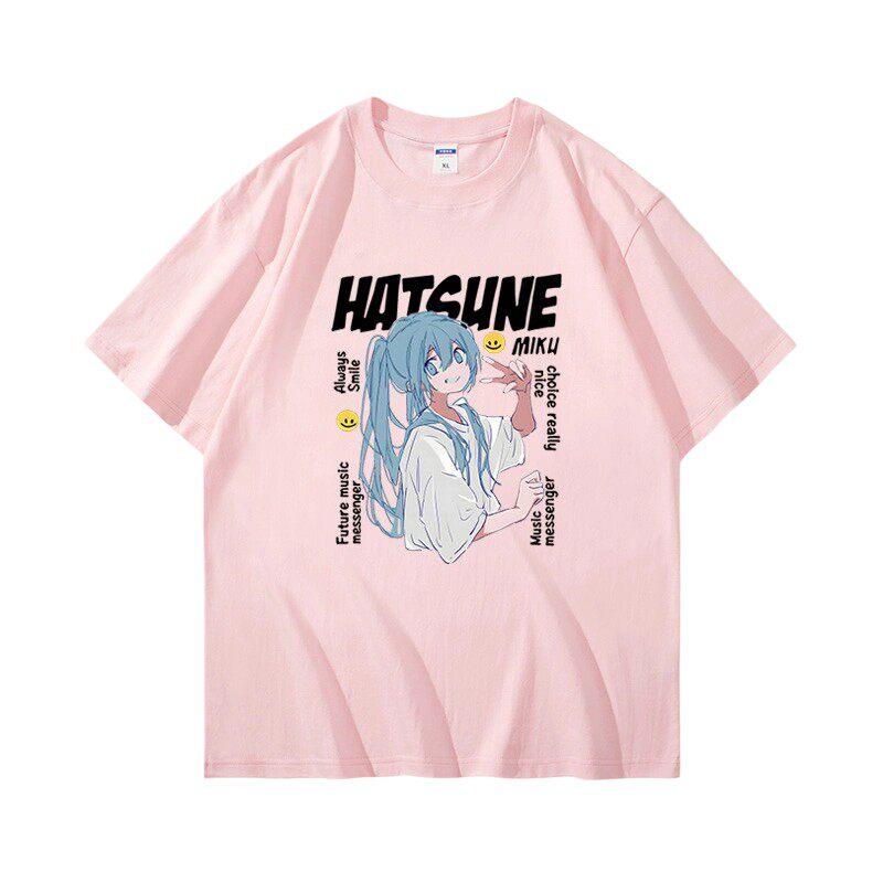 The Future of Junior Musicians Surrounding Hatsune Miku Printed Unisexs and Unisexs Loose Casual New Cotton Casual Tshirt