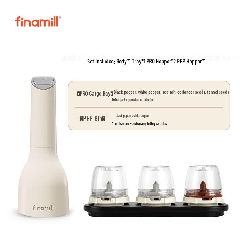 Finamill Quick-Snap Electric Spice & Herb Grinder