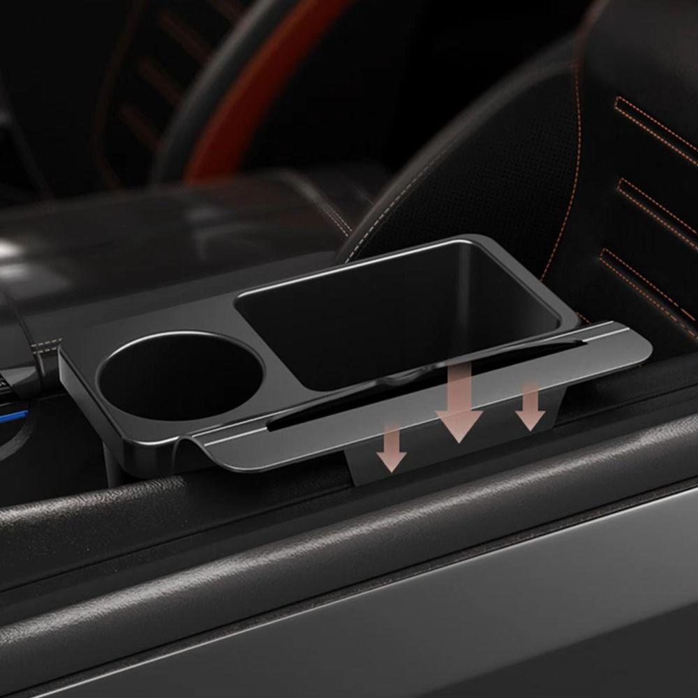 Easy Installation Car Cup Holder Side Mount Side Hanging Storage Rack Car Door Storage Box Commute