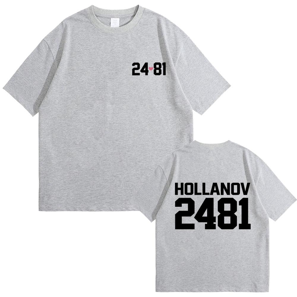 Heated Rivalry Shane Hollander Ilya Rozanov Hollanov 2481 Graphic Tshirt Men Women Clothing Casual Tshirt Male Vintage Tees
