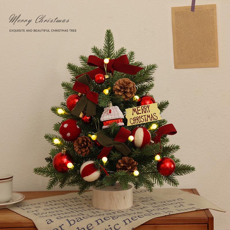 Mini Encrypted PVC Christmas Tree with Lights - DIY Kit