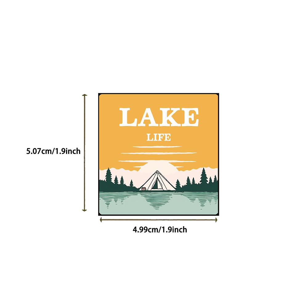 10/30/50/100pcs Retro Forest Camping Life Stickers Funny Outdoor Travel Cartoon Decals Skateboard Guitar Phone Graffiti Sticker