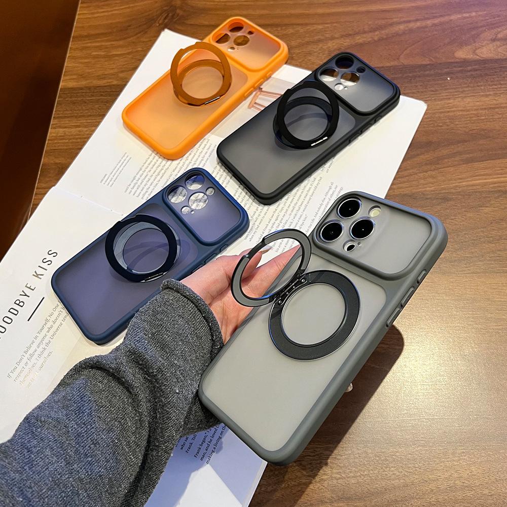 Magnetic rotating bracket mobile phone case for iPhone11ProMax Apple 11/11/11 anti-drop soft case