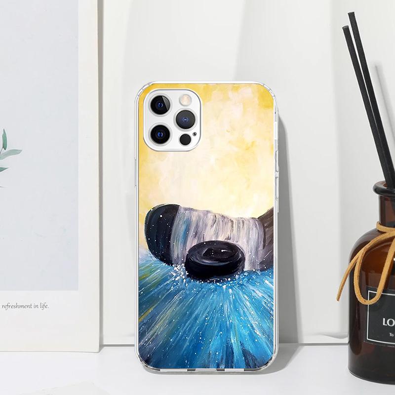Ice Hockey Rink Sport Phone Case For Iphone 17 Air 16 15 Plus 16E 14 Pro Max 13 Mini 12 11 7 8 SE Fundas Soft Back Cover 17 Air
