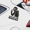 Reflective Motorcycle & Car Stickers - Creative Laser Design for Bikers
