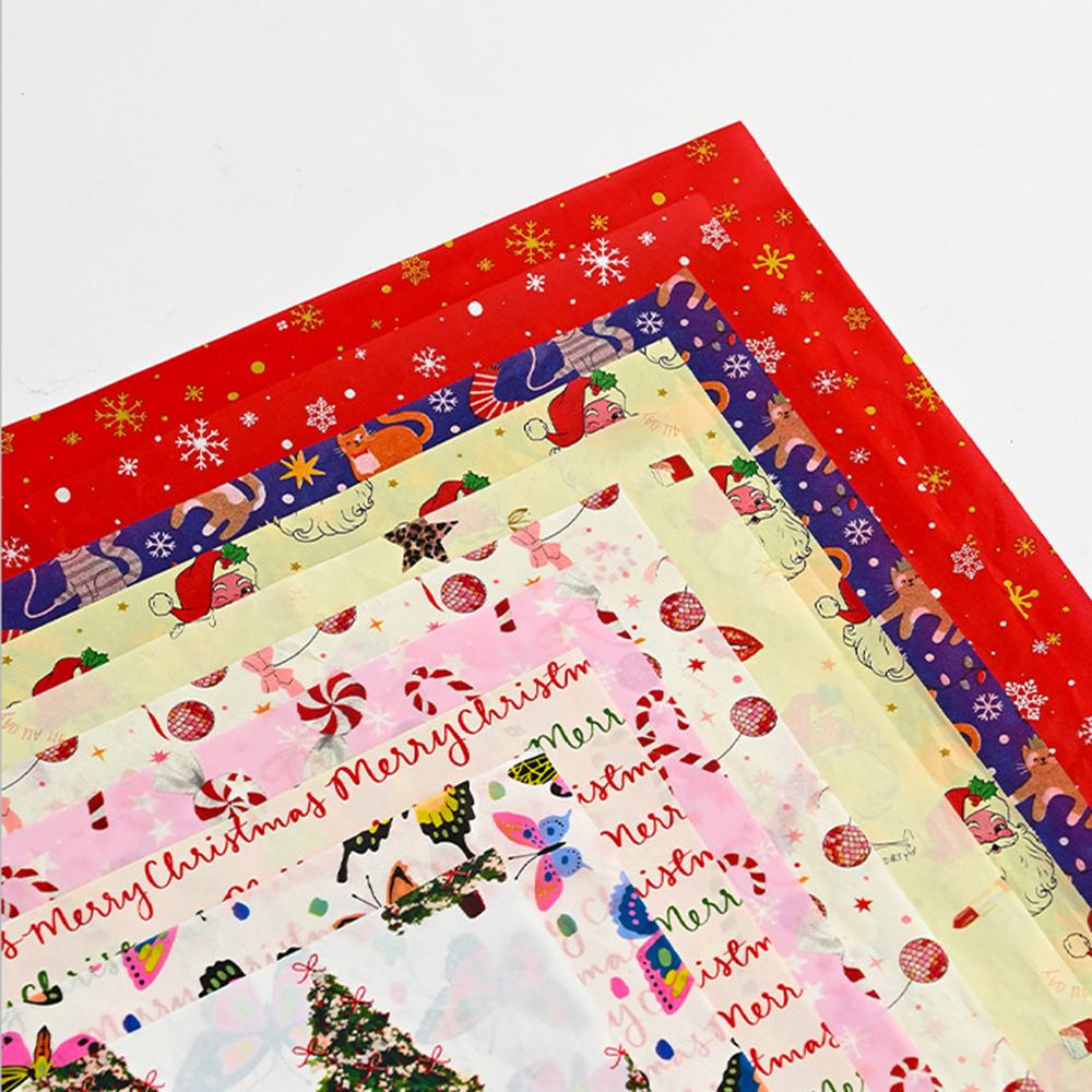 Gift Wrapping Paper Festive Christmas Tissue Paper New Year Craft Paper Premium For Festival Craft Gift Box Wrapping