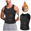 Men Body Shaper Waist Trainer Sauna Vest Double Belt Abdomen Slimming Sweat Vest Fitness Belt