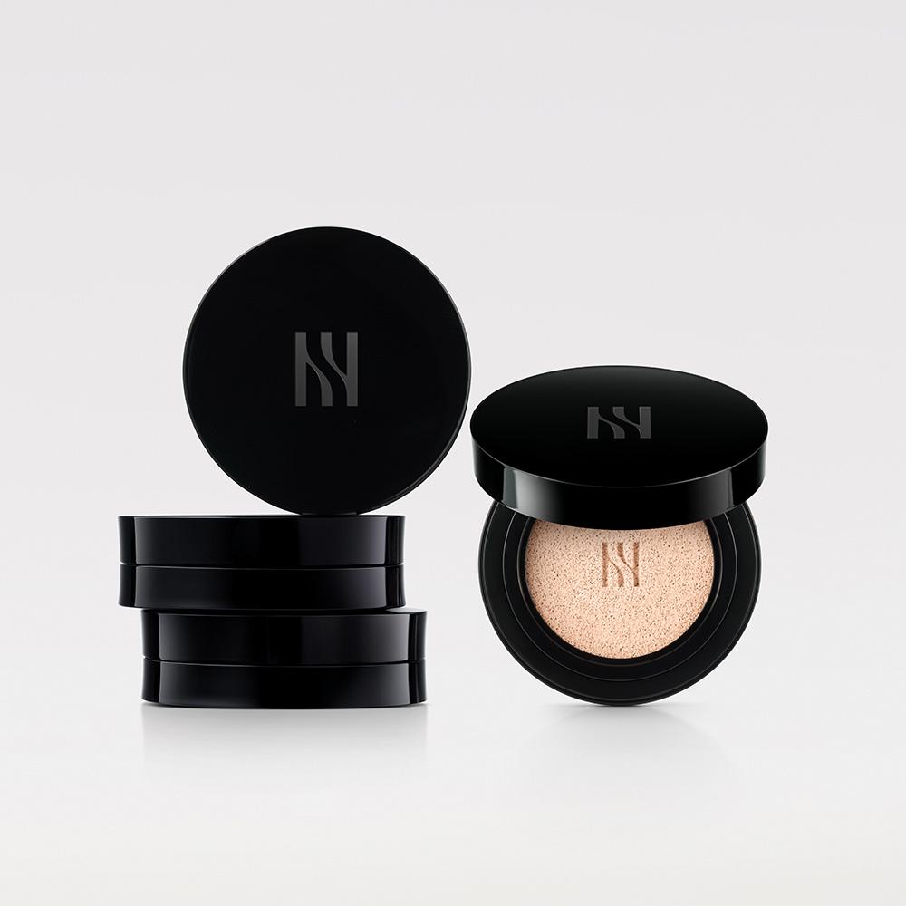 Hera Black Cushion Foundation Single SPF34/PA++ 15g Tone-Up Cushion - Cushion Base Glow Coverage, Korean