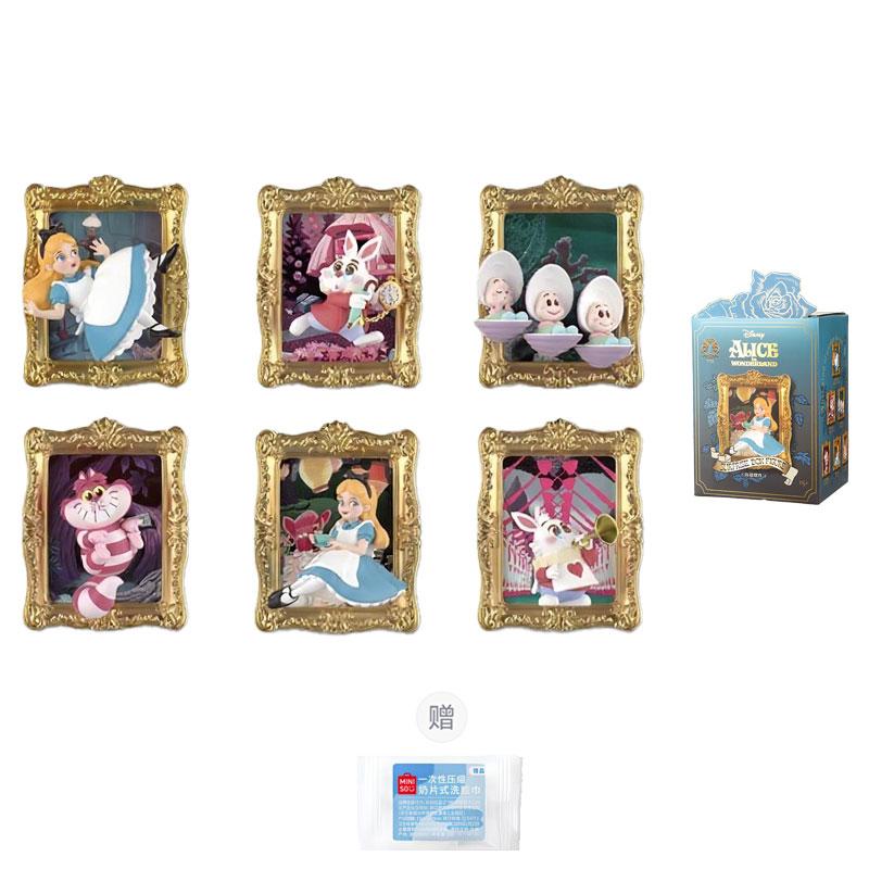MINISO x Disney Коллекция «Музей искусств» Кот Чешир из «Алисы» Секретные коробки Отдельная секретная коробка/Полная коробка 6 шт. Кукла