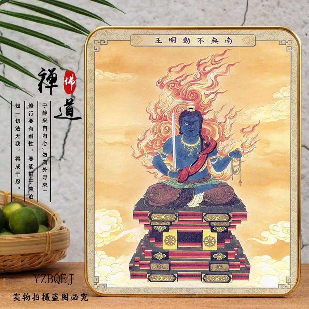 Pictură budistă Fudo Myoo în anul zodiacului Amulet Imaginea principală Zodiac Amulet Amulet Imaginea principală Ornament Statuia lui Buddha xx (născut Cocoș)