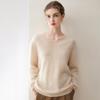 Kang Sai Ni Women's 100% Cashmere Long Brushed Sweater, Old Money Style Knitwear