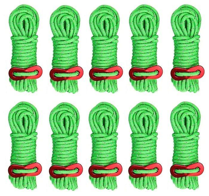 Accessoire De Tente - KAHEIGN - Sardine - Corde En Nylon Et Aluminium - 4m - 10 Pièces