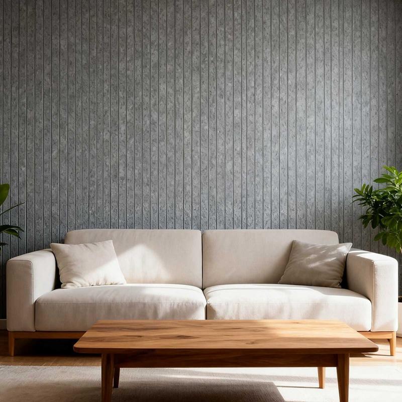 6pcs 30*30cm Felt Display Board Vertical Stripe Wall Sticker