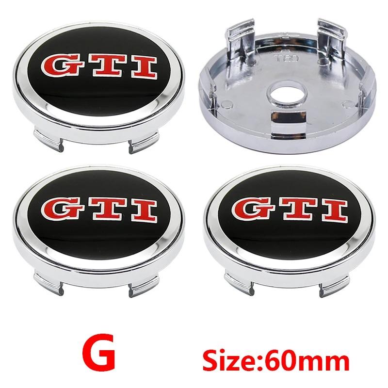 New 2026 4pcs 56mm Car Wheel Badge Center Sticker 60mm Wheel Hubcap Cover Accessorie For VW golf Passat R Rline GTI Polo CADDY Beetle zs0