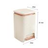 Kithcen Trash Can with Foot Pedal and Press Type Lid Modern Kitchen Wastebasket for Study Garage Toilet Restroom Entryway