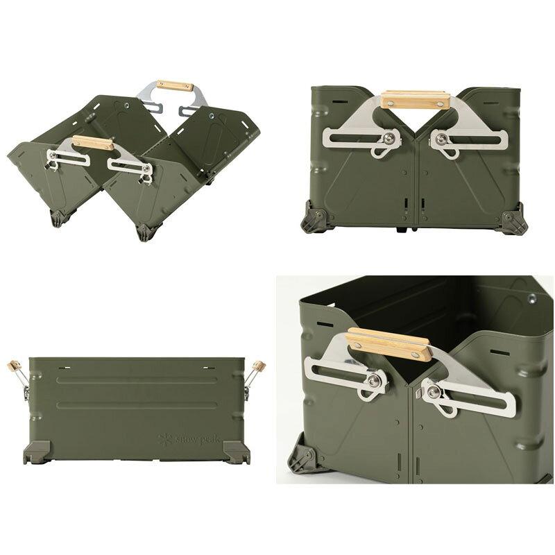 Snow Peak Shelf Container 25 Olive Drab Festival 2024 Spring Storage Box Tool Holder Outdoor Camping FES-037-OL Gear