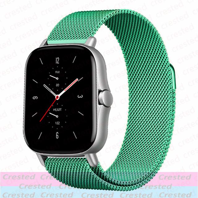 20mm/22mm Milanese loop band For Amazfit GTS/4/2/2e/3/GTS2 Mini/GTR 47/GTR2/4/3/Pro Watch Bracelet correa Amazfit bip 6 5 straps